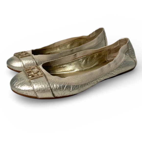 COACH Dora Cuba Metallic Flats - Picture 2 of 4